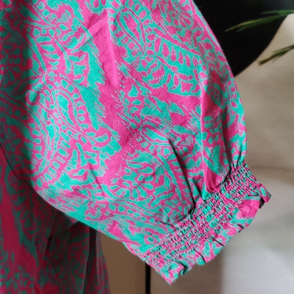 Jones New York Short Sleeve Keyhole Blouse - Picture 3 of 6